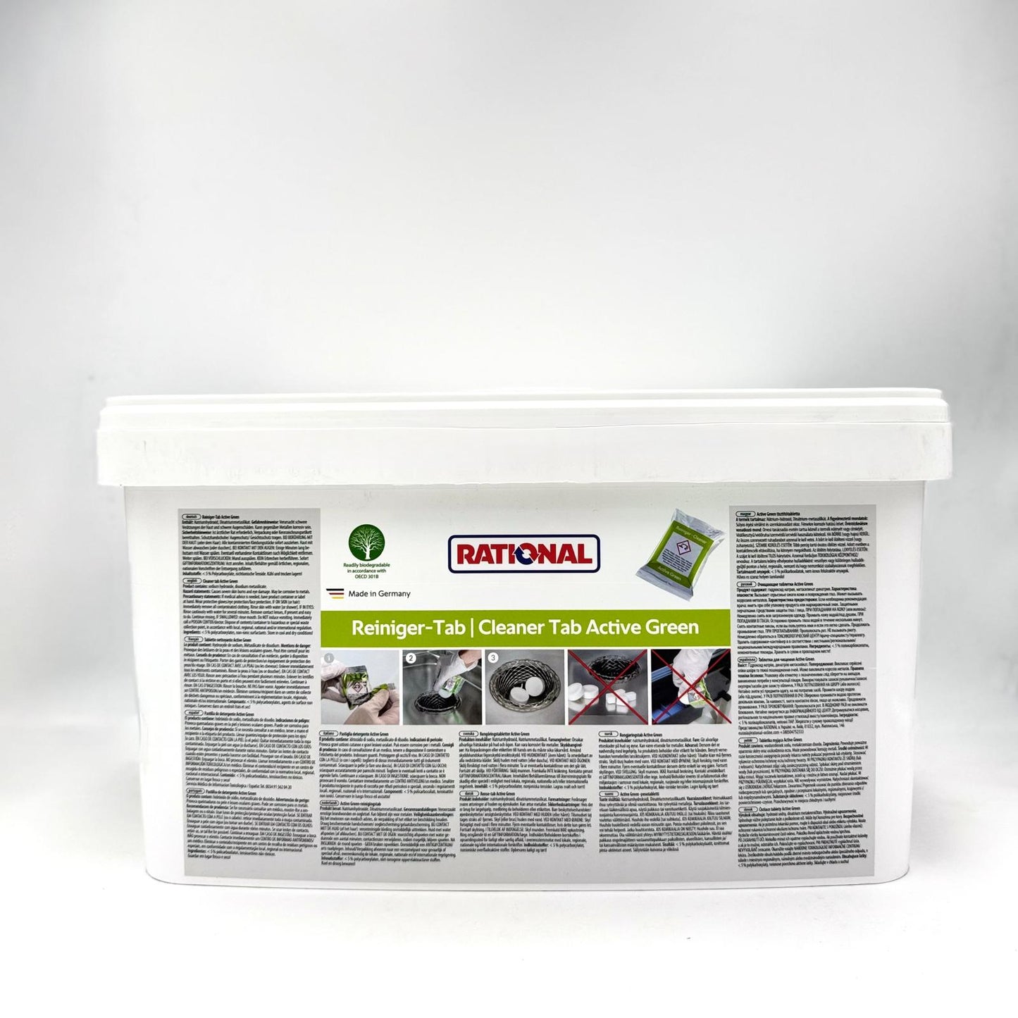 DETERGENTE IN PASTIGLIA ACTIVE GREEN - RATIONAL - 150 PZ