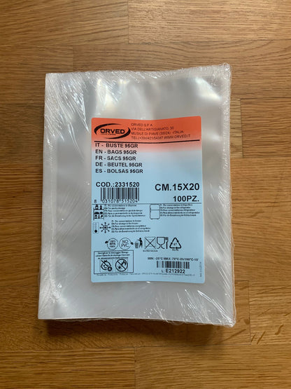 BUSTE CONSERVAZIONE LISCE TP95 - ORVED - 100 PZ