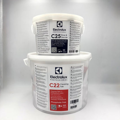 Electrolux Professional C22 + C25 – Kit Detergente e Brillantante per Forni Professionali